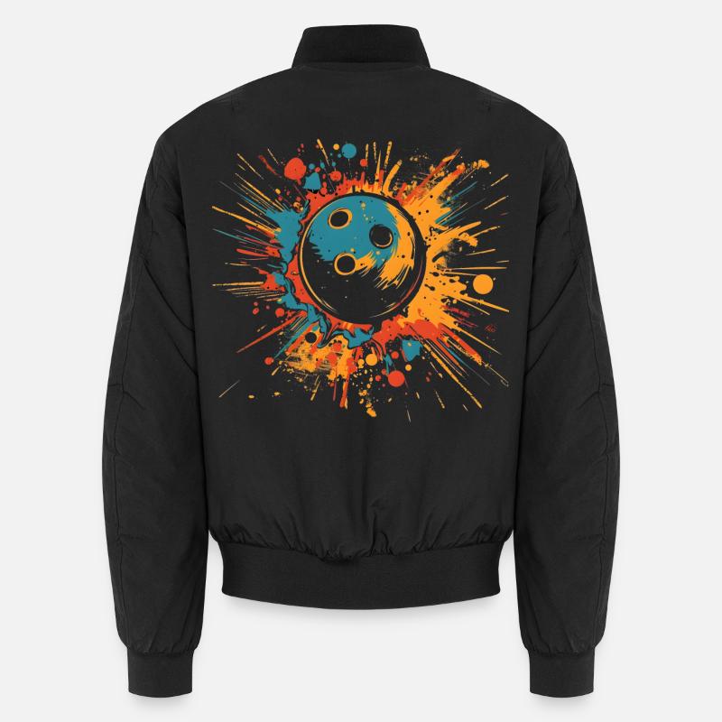 Touches de couleur au bowling Bomber unisexe