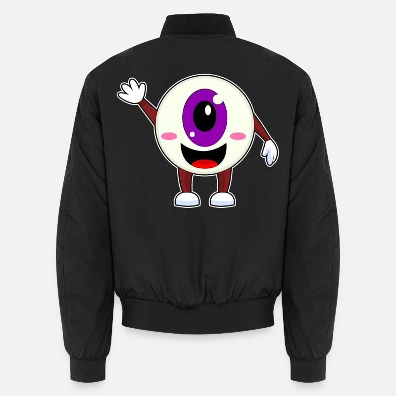 Augapfel Halloween - Unisex Bomberjacke - Schwarz