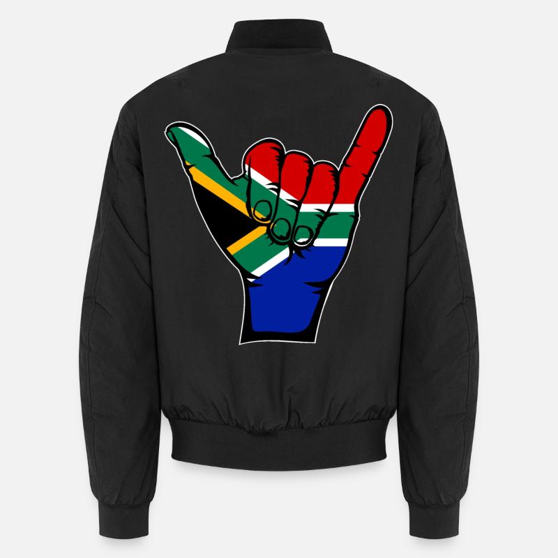 Drapeau de l’Afrique du Sud Symbole de surf Bomber unisexe