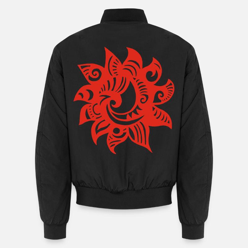Soleil rouge étrange Bomber unisexe