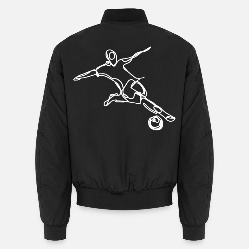 Fußballspieler Unisex Bomberjacke