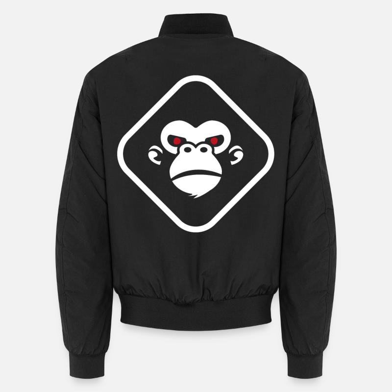 Gorilla logo dark background Unisex Bomber Jacket