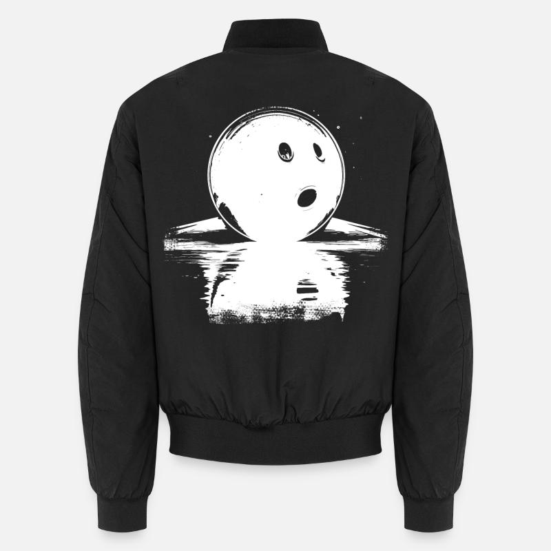 Bowling Ball Sketch Unisex Bomber Jacket