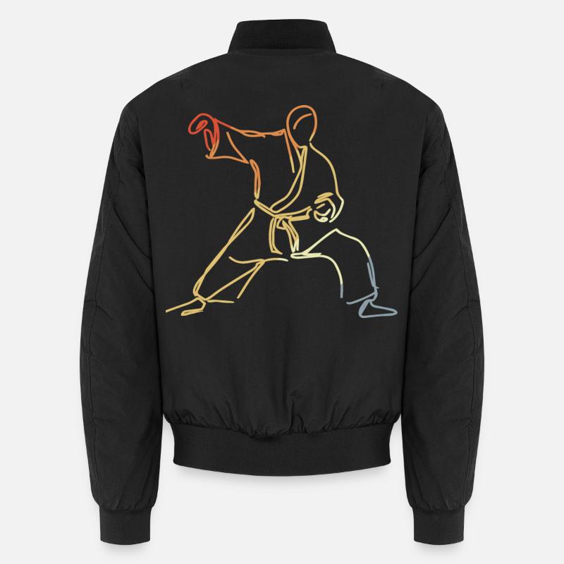 Judo Drawing Unisex Bomber Jacket