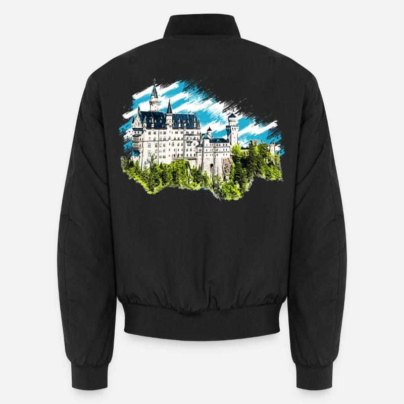Schloss Neuschwanstein Unisex Bomberjacke