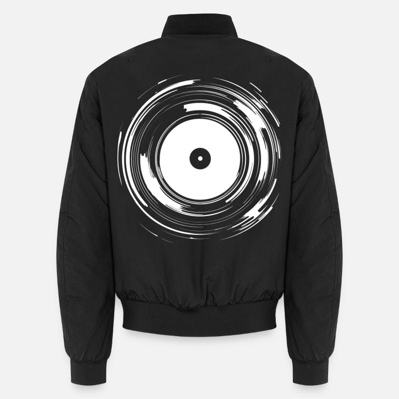 Disc Jockey Turntable - Unisex Bomber Jacket - black