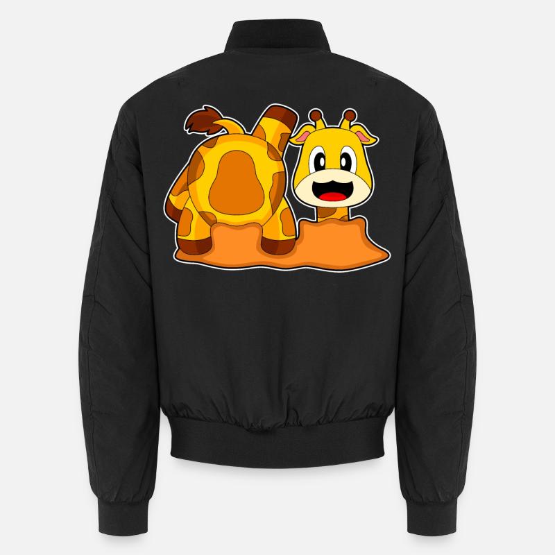 Girafe Trou de Terre - Bomber unisexe - noir