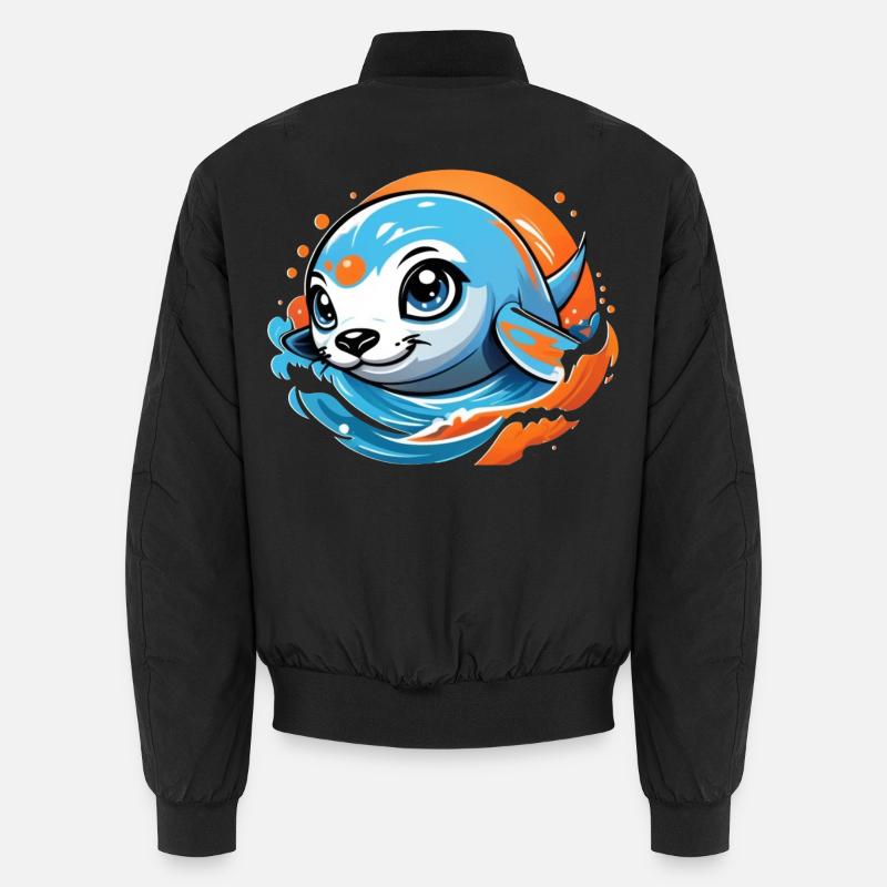 Cute baby seal Unisex Bomber Jacket