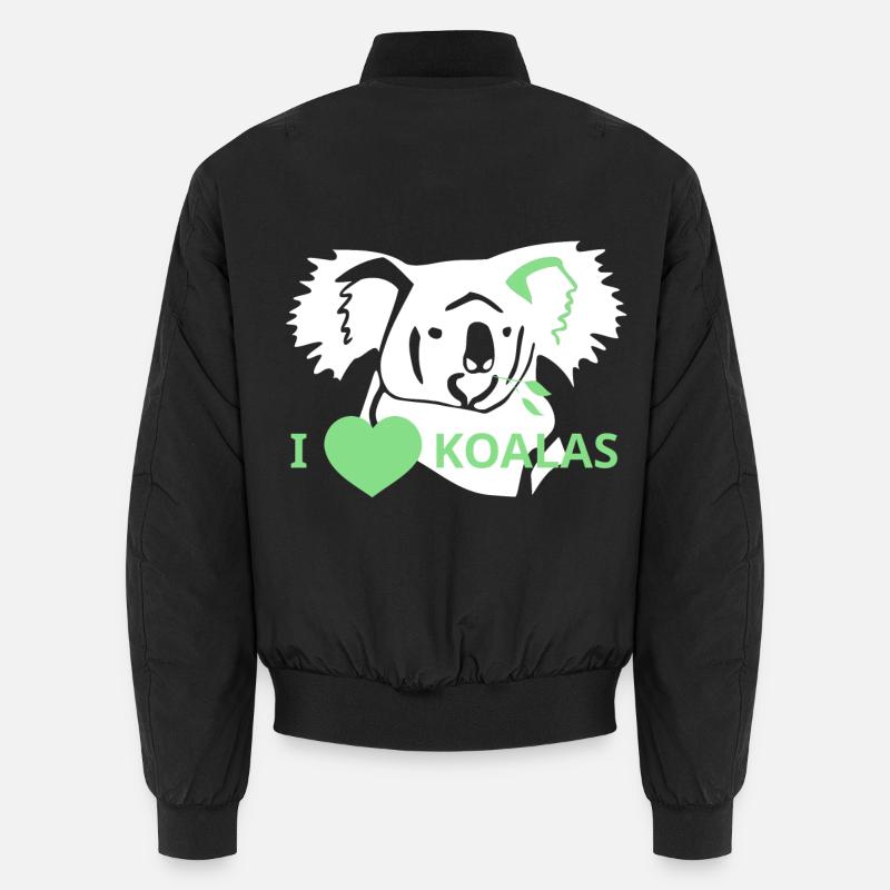 LoveKoalas - Unisex Bomber Jacket - black