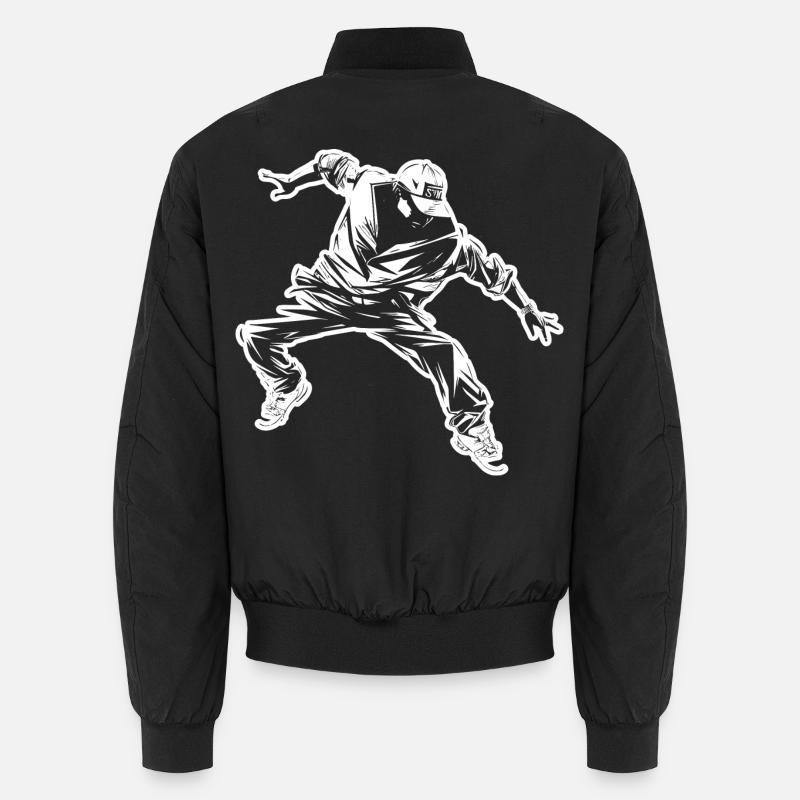 Breakdance Zeichnung Unisex Bomberjacke