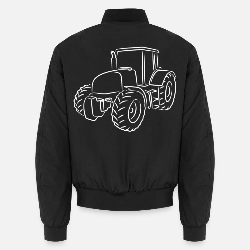 Traktor Skizze Unisex Bomberjacke