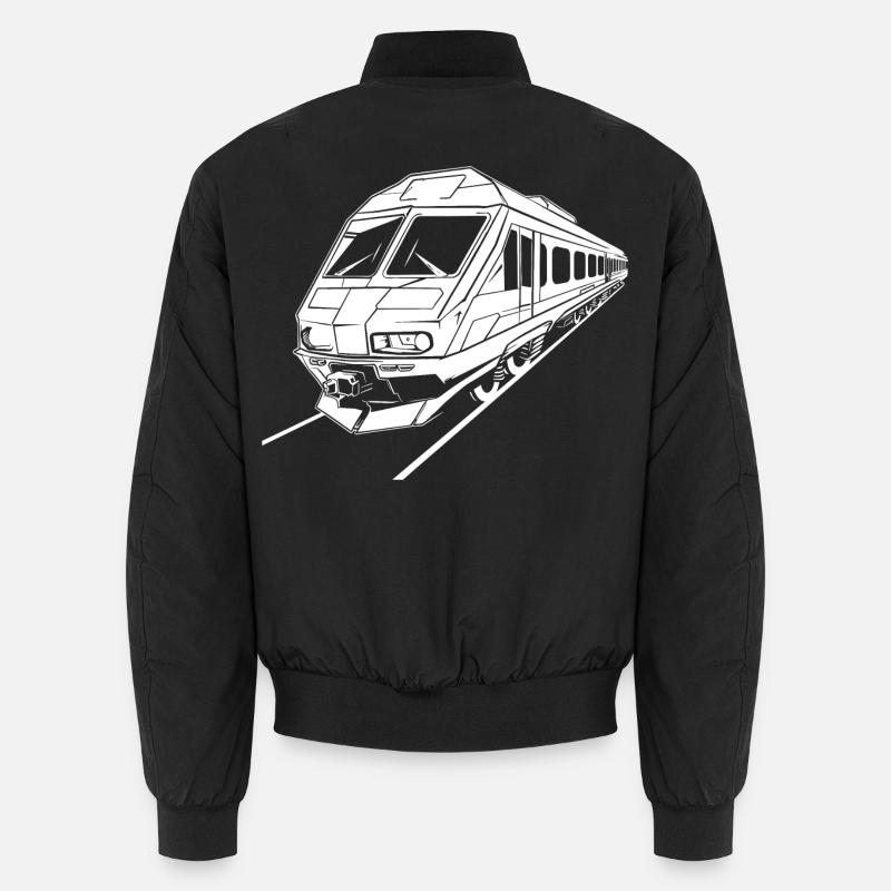 Train Drawing Unisex Bomber Jacket
