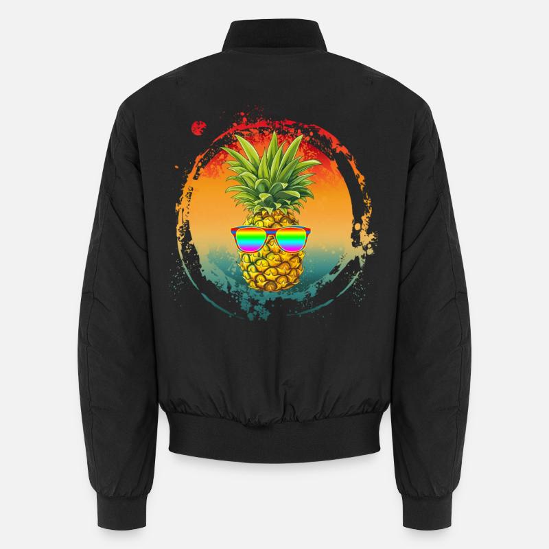 Drôle d’ananas d’été vintage Bomber unisexe