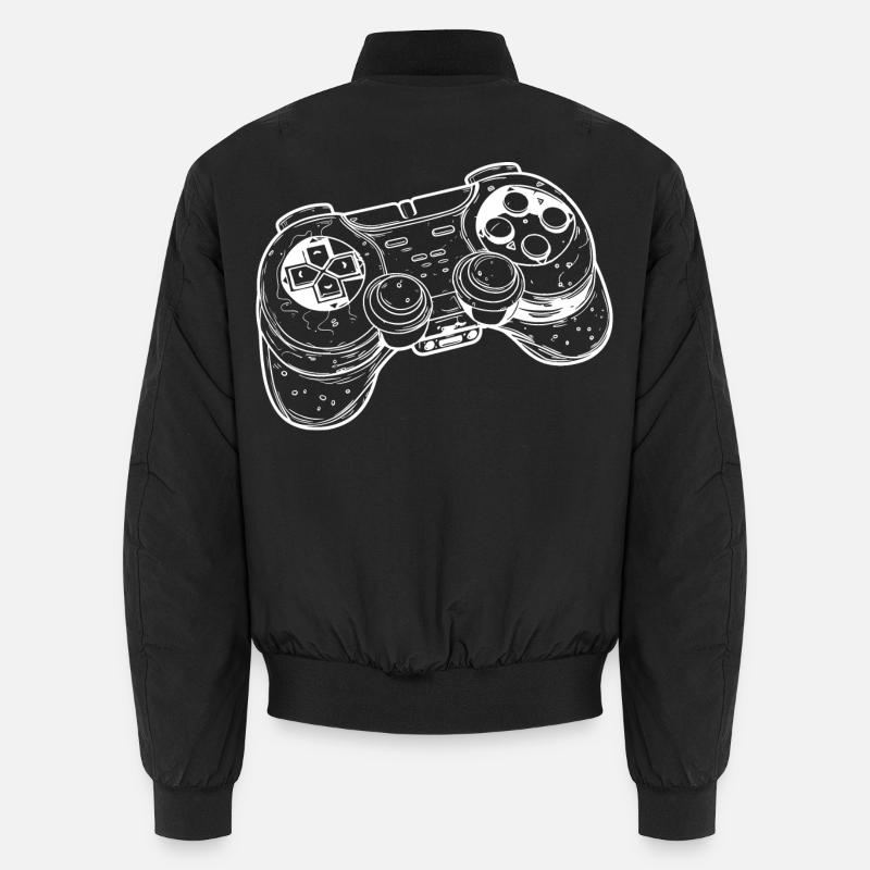 Video Game Controller Drawing Unisex Bomber Jacket