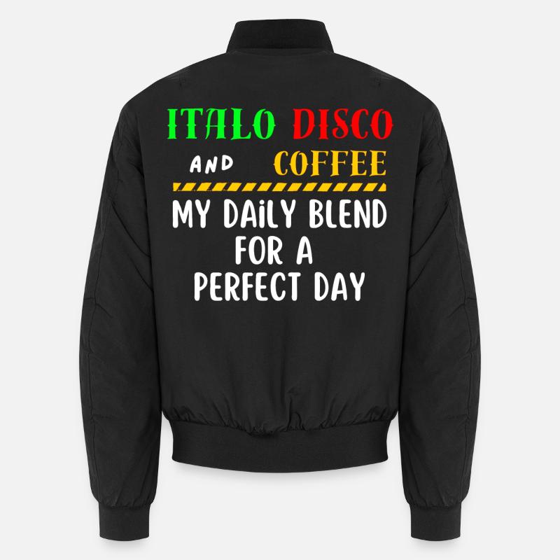 Italo Disco und Kaffeehemd Unisex Bomberjacke