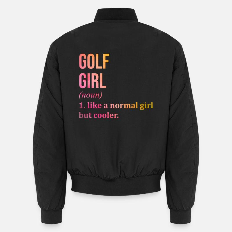 Golf - Unisex Bomberjacke - Schwarz