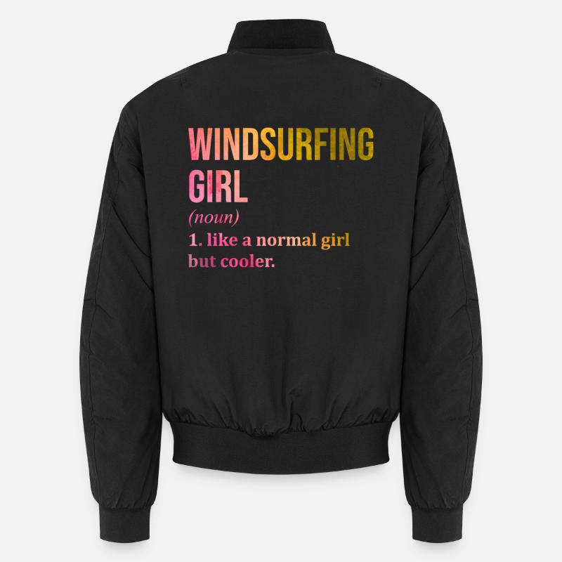 Windsurfing - Unisex Bomber Jacket - black