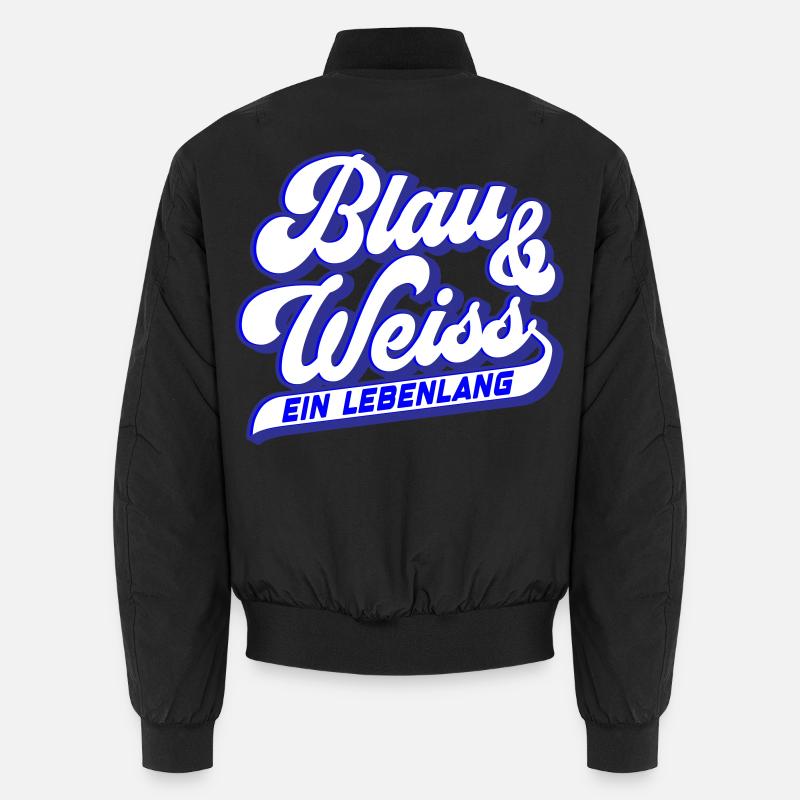 Blau & Weiss ein Lebenlang | Farben änderbar Unisex Bomberjacke