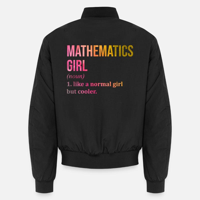 mathematisch - Unisex Bomberjacke - Schwarz