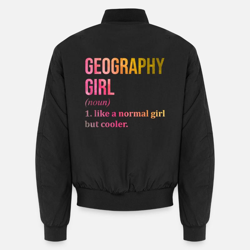 Geografie Unisex Bomberjacke