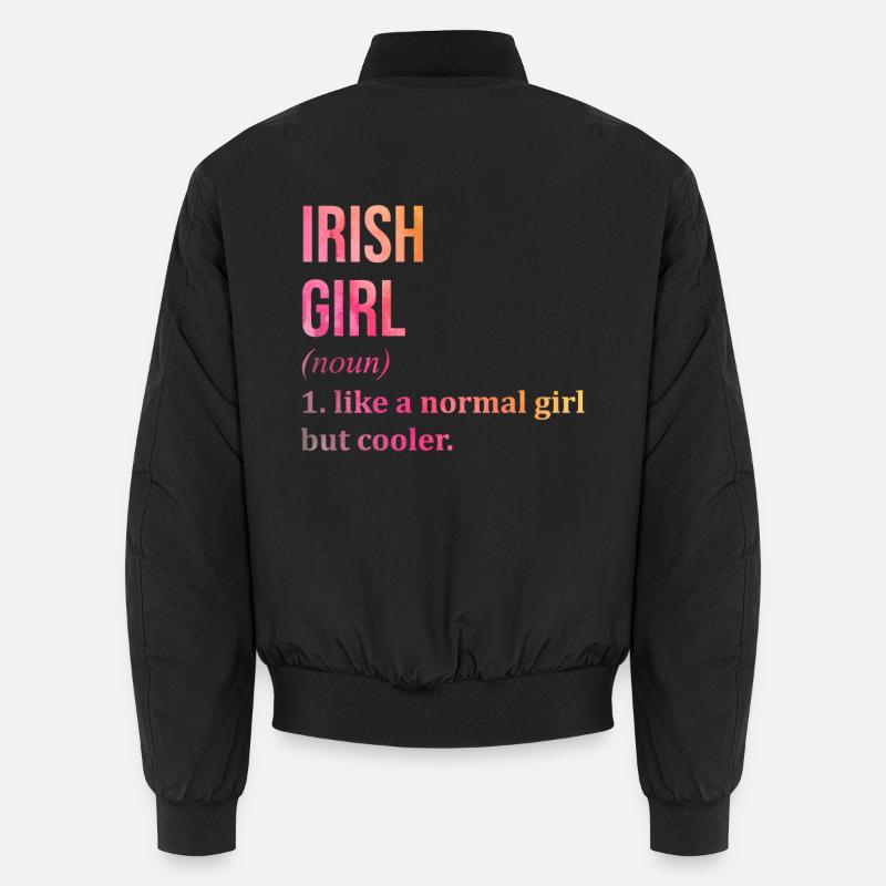 Irland - Unisex Bomberjacke - Schwarz