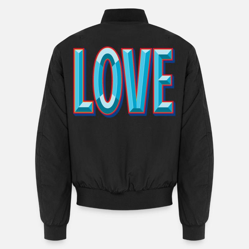 Découpe 3D LOVE Bomber unisexe