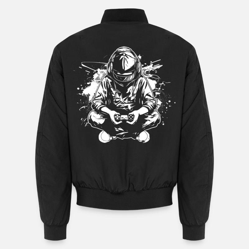 Video Games Lovers - Unisex Bomber Jacket - black