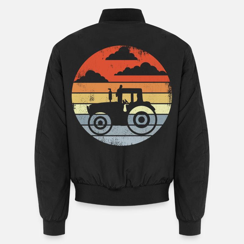 Vintage Tractor Unisex Bomber Jacket