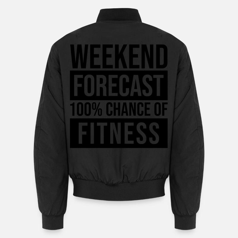Fitness - Unisex Bomberjacke - Schwarz