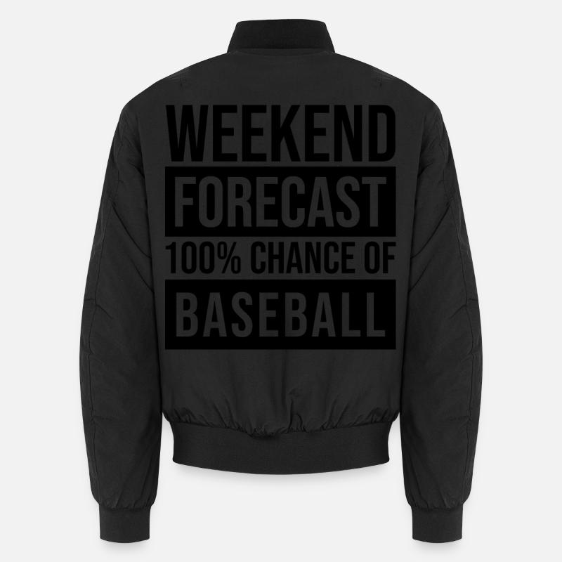 Baseball - Unisex Bomber Jacket - black