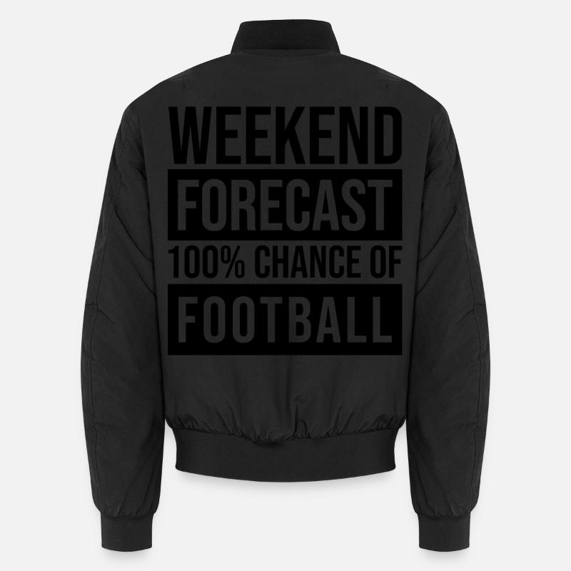 Fußball - Unisex Bomberjacke - Schwarz