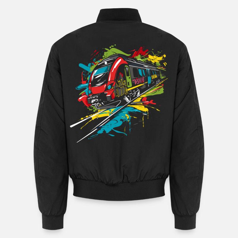 Graffiti Eisenbahn Unisex Bomberjacke