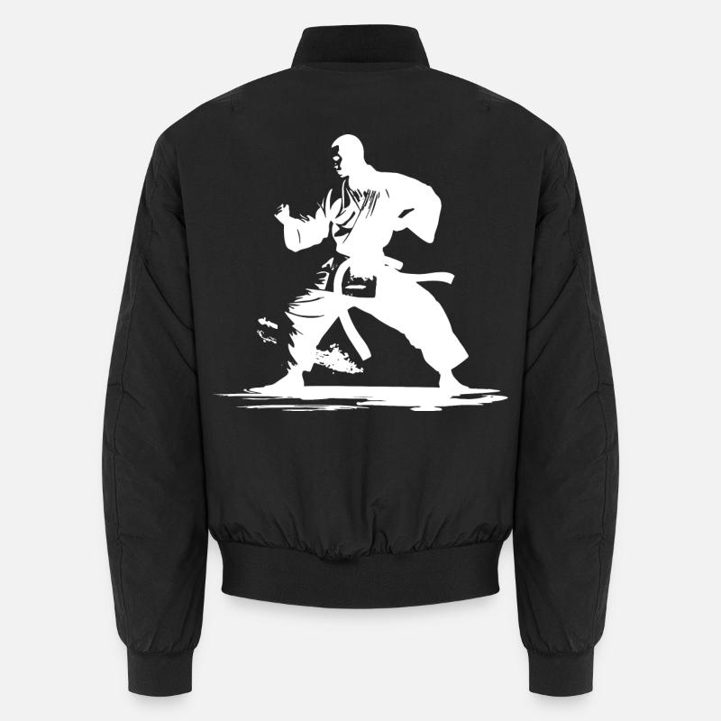Karate Junge Grafik Unisex Bomberjacke