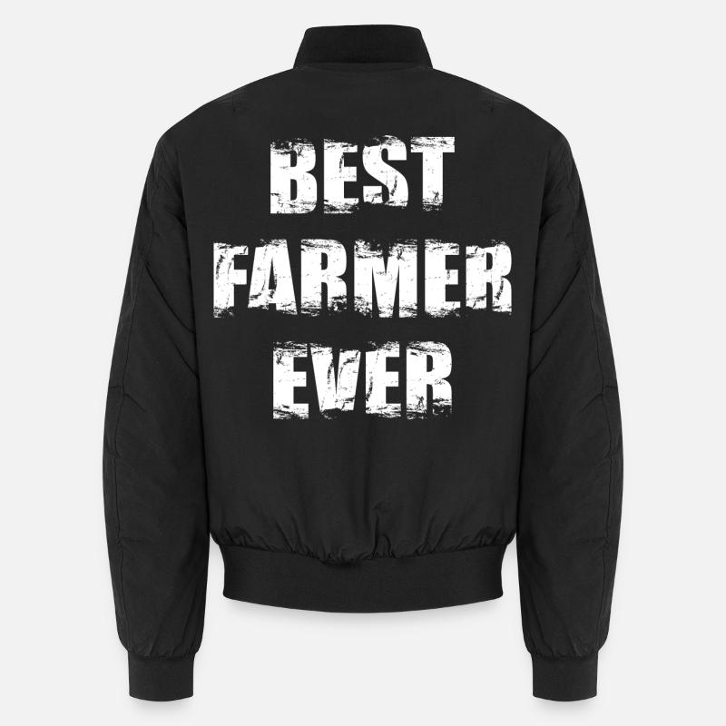 Best Farmer Ever - Unisex Bomber Jacket - black