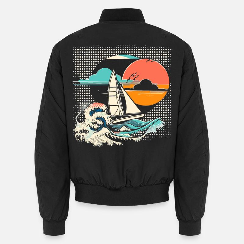 Sailing Cartoon Unisex Bomber Jacket