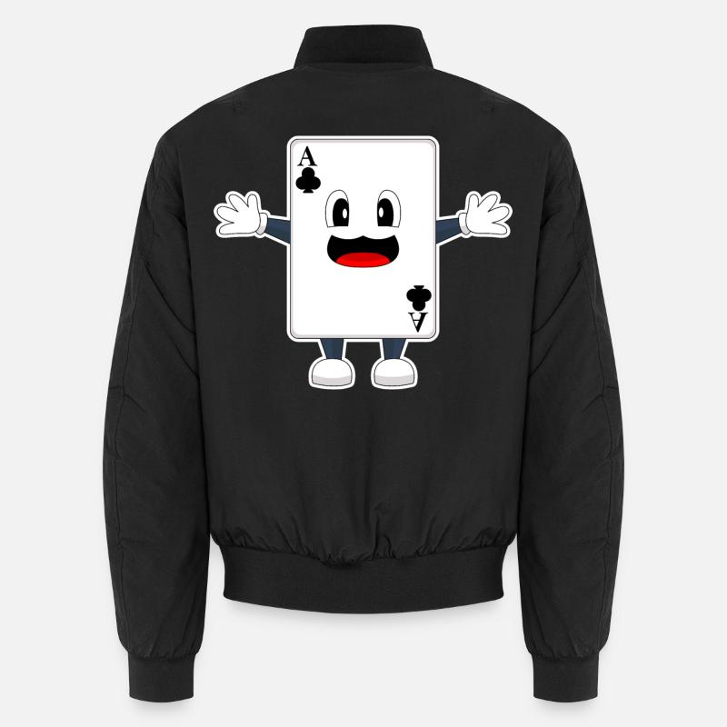Poker Poker Cards - Unisex Bomber Jacket - black