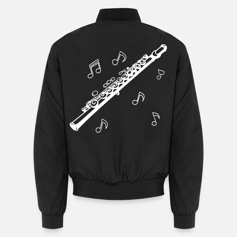 Flute - Unisex Bomber Jacket - black