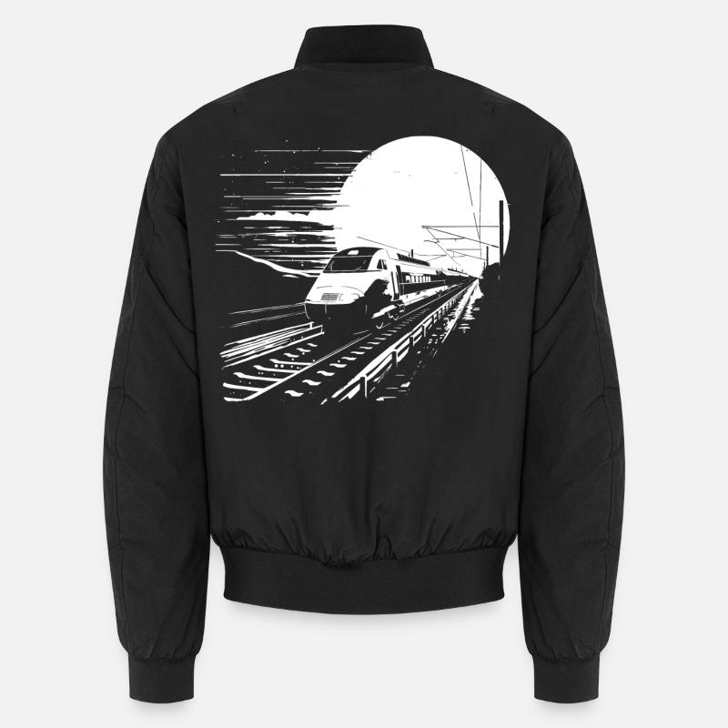 Railway Graphic Unisex Bomber Jacket