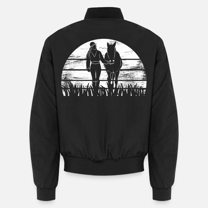Fille de cheval - Bomber unisexe - noir