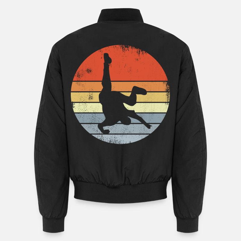 Breakdancer Drawing Vintage Look Unisex Bomber Jacket