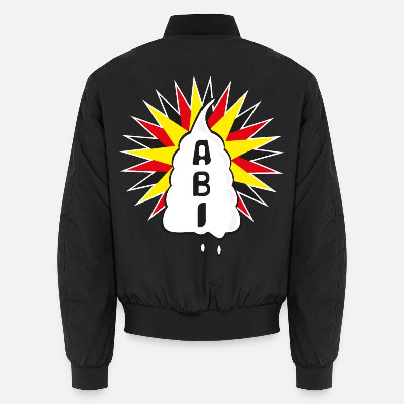 ABI mit viel Sahne, eine süsse Geschenkidee. Unisex Bomberjacke