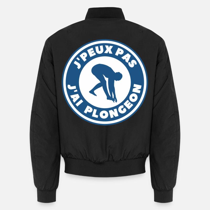 Ich kann nicht, ich bin getaucht Unisex Bomberjacke