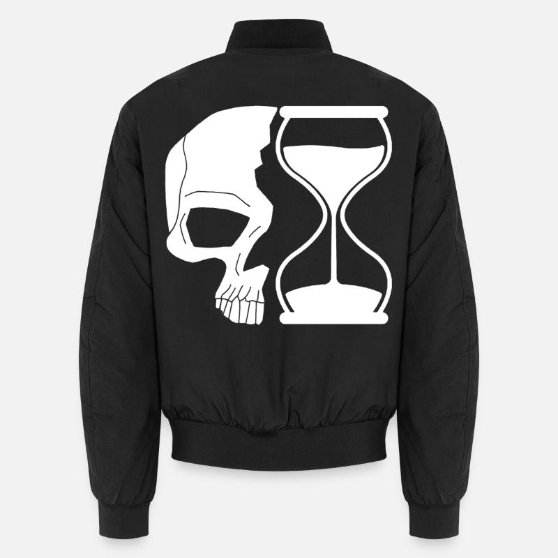 Tod und Zeit - Unisex Bomberjacke - Schwarz