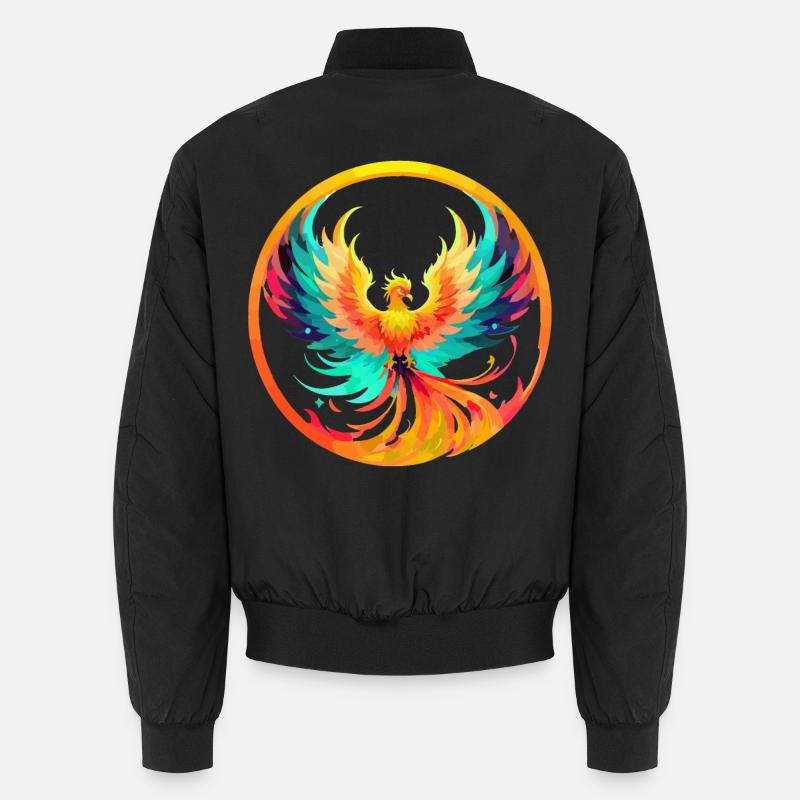 Phoenix Phönix - Unisex Bomberjacke - Schwarz