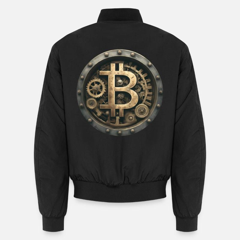 Die Bitcoin-Maschine - Unisex Bomberjacke - Schwarz