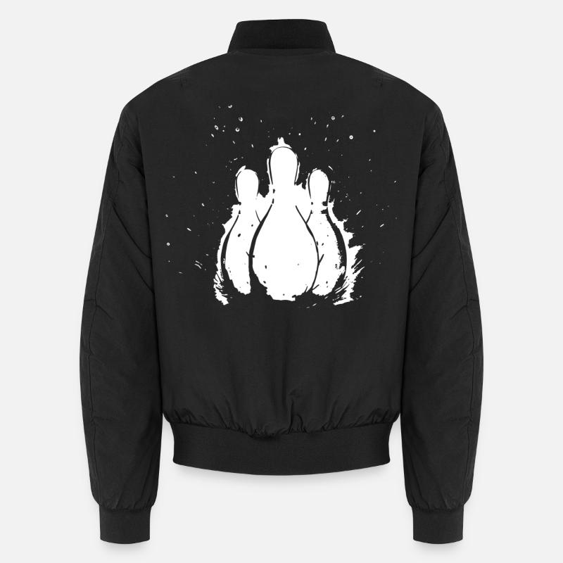 Bowling - Bomber unisexe - noir
