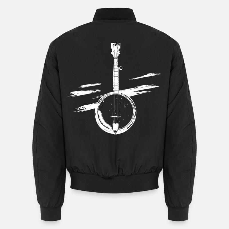 Banjo Sketch Unisex Bomber Jacket