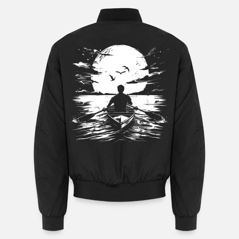 Rower Drawing Unisex Bomber Jacket