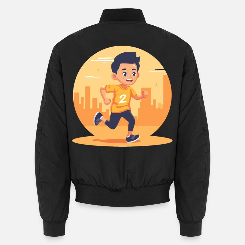 Marathon Junge Grafik Unisex Bomberjacke