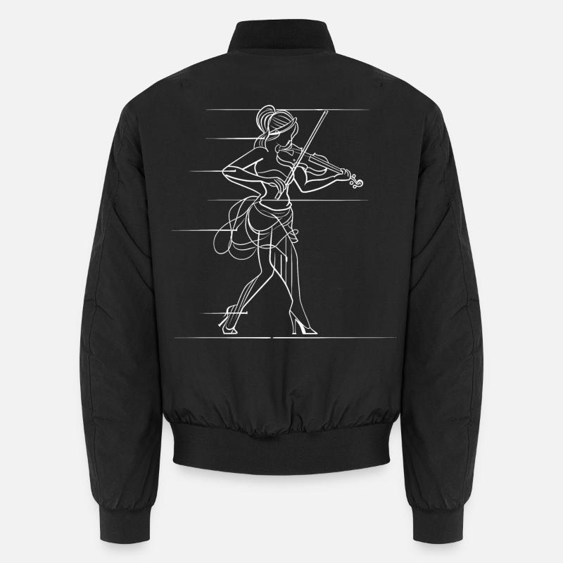 Violinist - Unisex Bomber Jacket - black